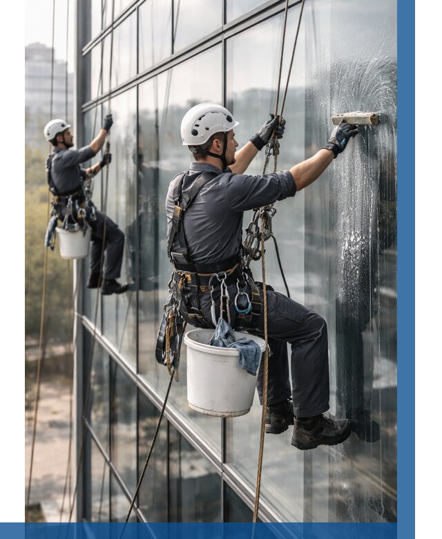 Мойка сплошного остекления в Чехове, заказать от 305 р.| ВЫСОТНИК-Чхв