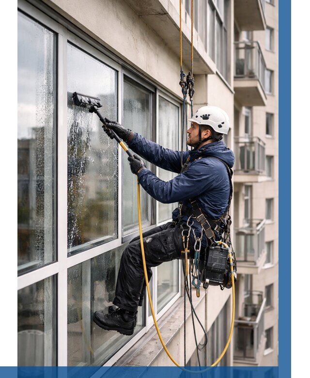 Мойка балконного остекления в Чехове от 3558 р. | ВЫСОТНИК-Чхв