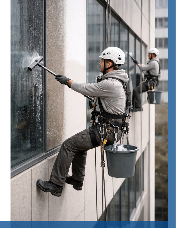 Мойка фасадов зданий в Чехове под ключ от 356 р. | ВЫСОТНИК-Чхв