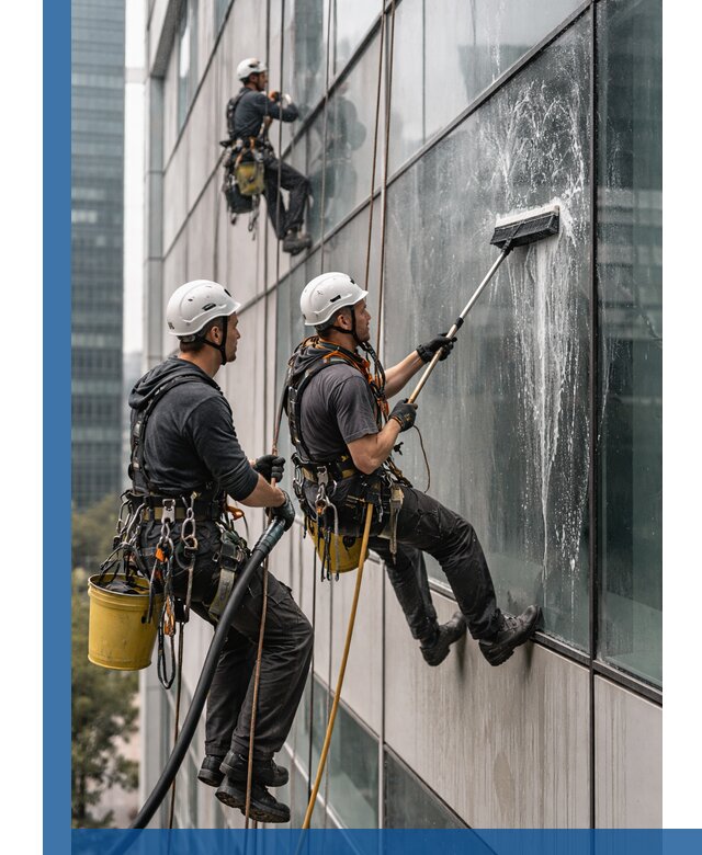 Профессиональная высотная мойка фасадов зданий в Чехове