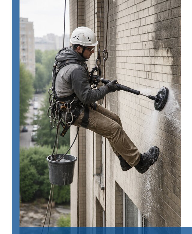 Очистка фасада от копоти в Чехове профессионально и безопасно