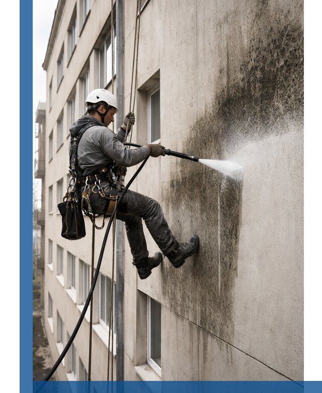 Профессиональная очистка фасадов от плесени в Чехове