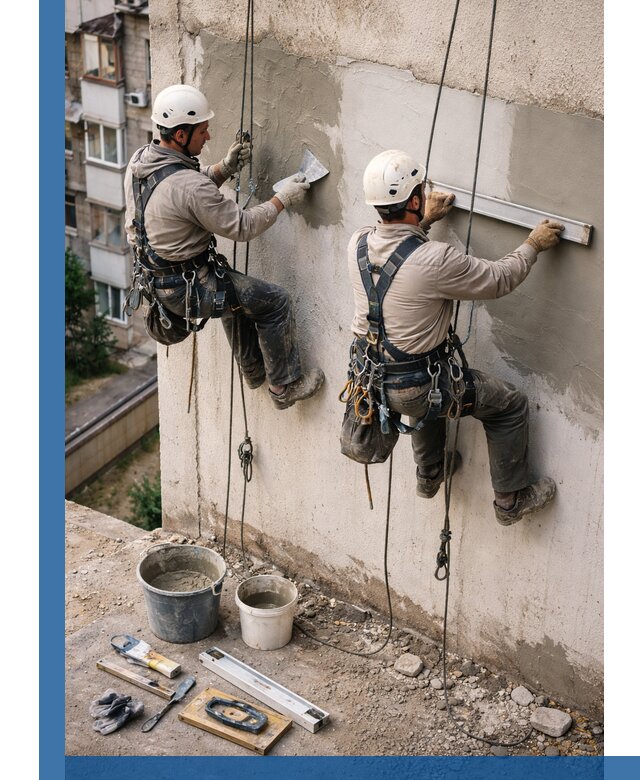 Комплексный ремонт штукатурного фасада с гарантией в Чехове