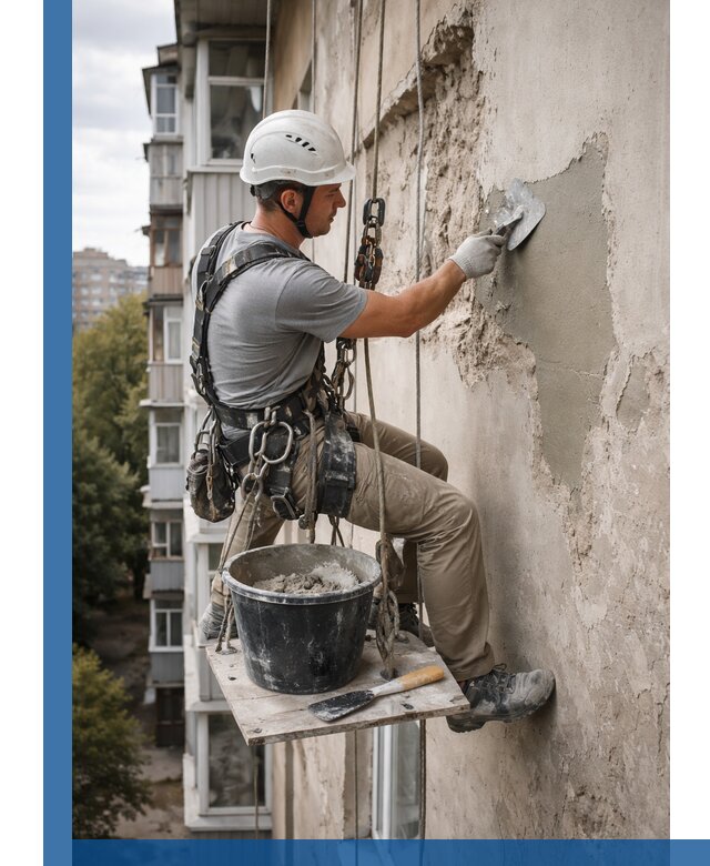 Восстановление фасадной штукатурки в Чехове с гарантией качества