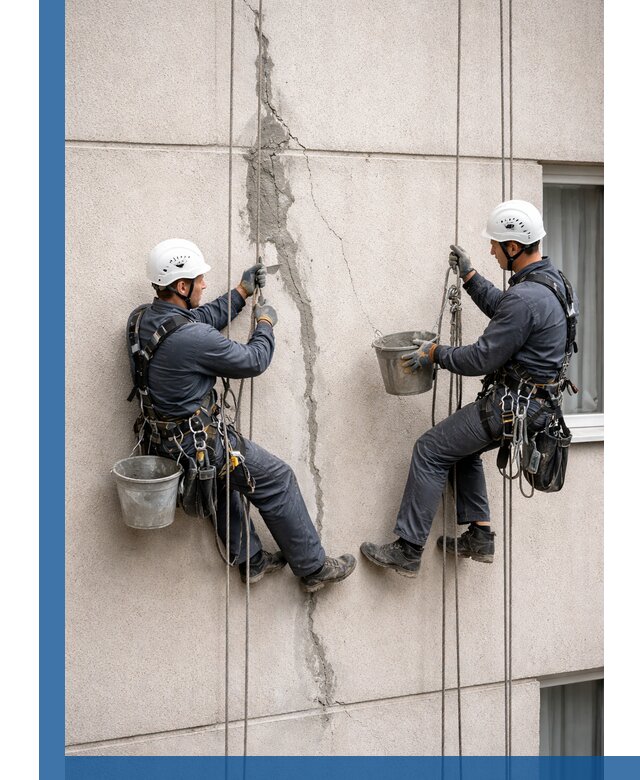 Заделка трещин на фасаде в Чехове с гарантийным ремонтом