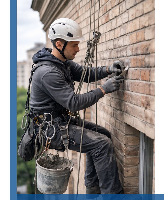 Качественный ремонт кирпичной кладки фасада в Чехове с гарантией