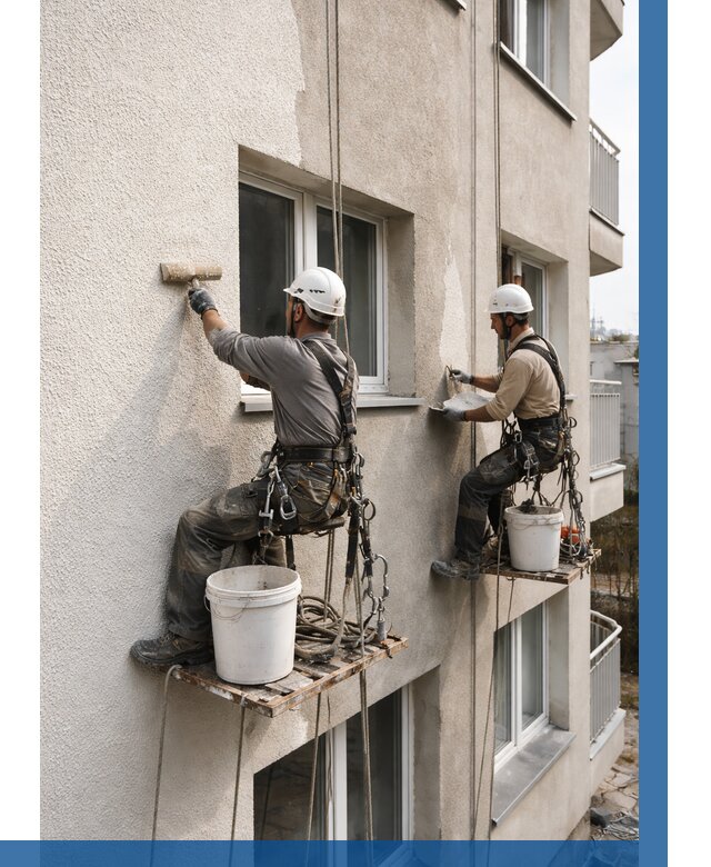 Нанесение короеда на фасад в Чехове от 458 р. | ВЫСОТНИК-Чхв