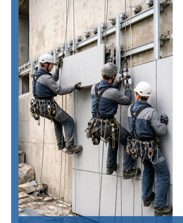 Монтаж вентилируемого фасада в Чехове под ключ с гарантией качества