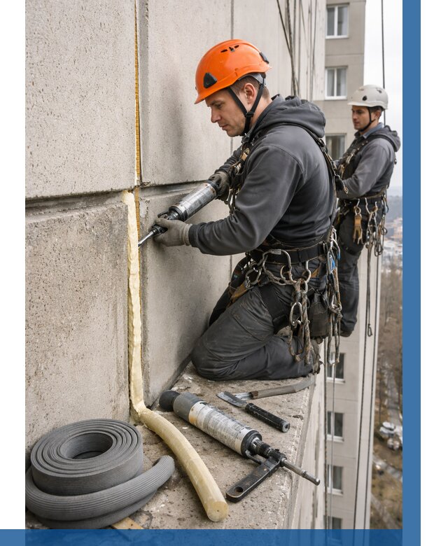 Теплый шов межпанельные швы в Чехове от 712 р. | ВЫСОТНИК-Чхв