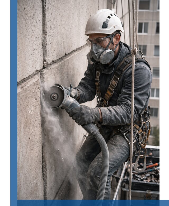 Штробление межпанельных швов в Чехове качественно и быстро