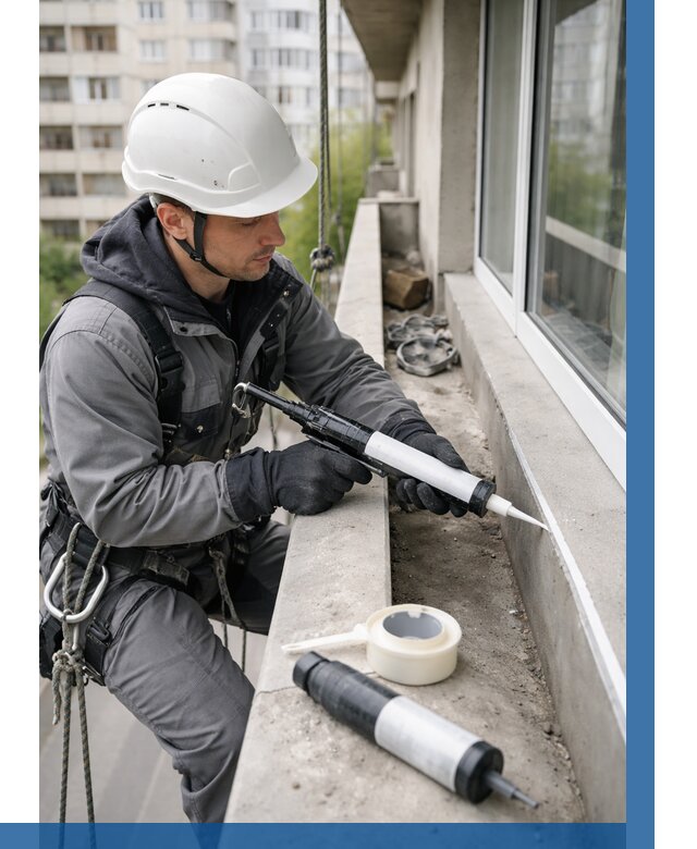 Герметизация швов лоджии в Чехове от 4575 р. | ВЫСОТНИК-Чхв