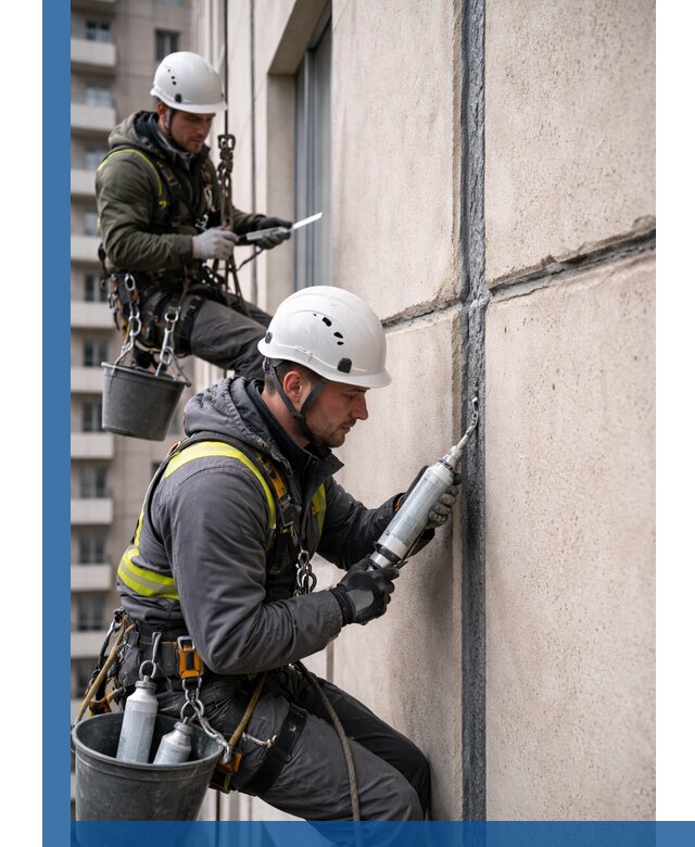 Герметизация деформационных швов фасада в Чехове качественно