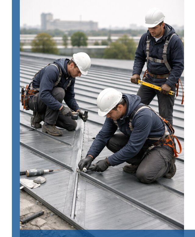 Ремонт фальцевой кровли в Чехове срочно и качественно