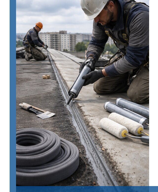 Герметизация швов кровли в Чехове с гарантией герметичности