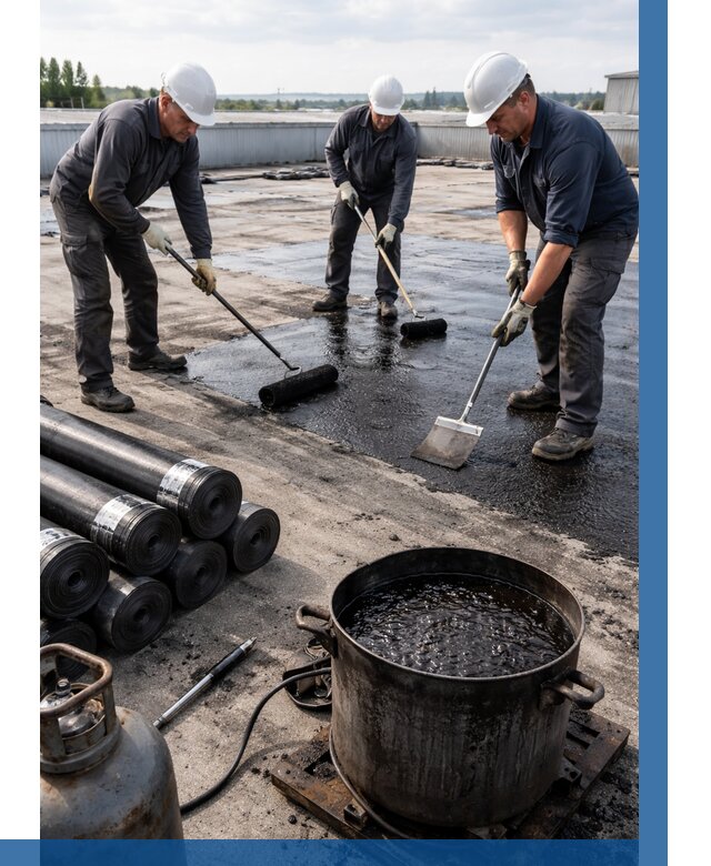 Гидроизоляция кровли мастикой в Чехове от 610 р. | ВЫСОТНИК-Чхв