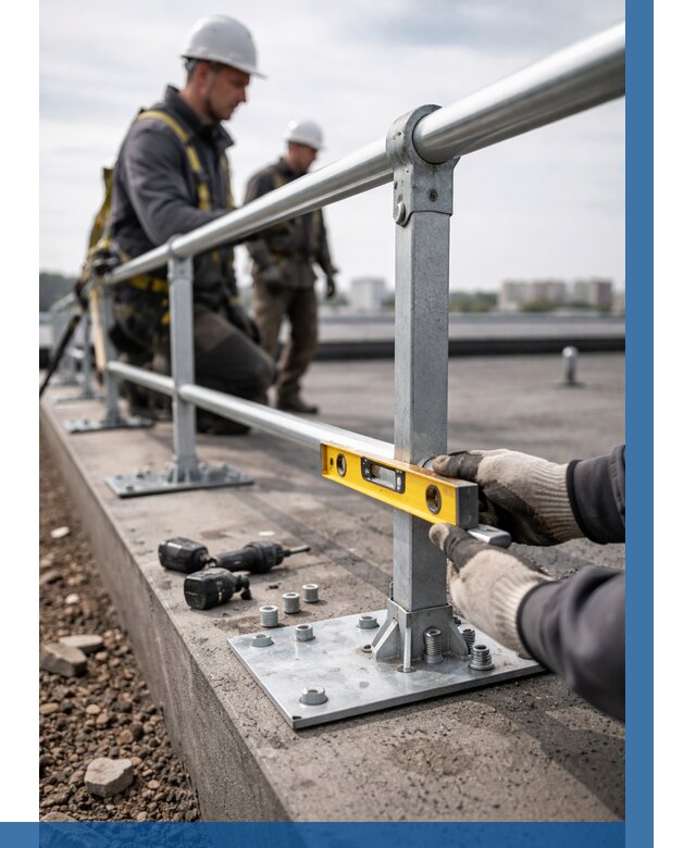 Монтаж кровельного ограждения в Чехове от 1220 р. | ВЫСОТНИК-Чхв