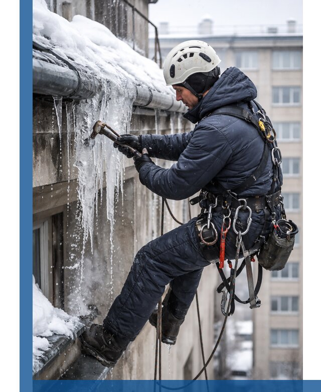 Удаление наледи и чистка водостоков в Чехове оперативно и безопасно