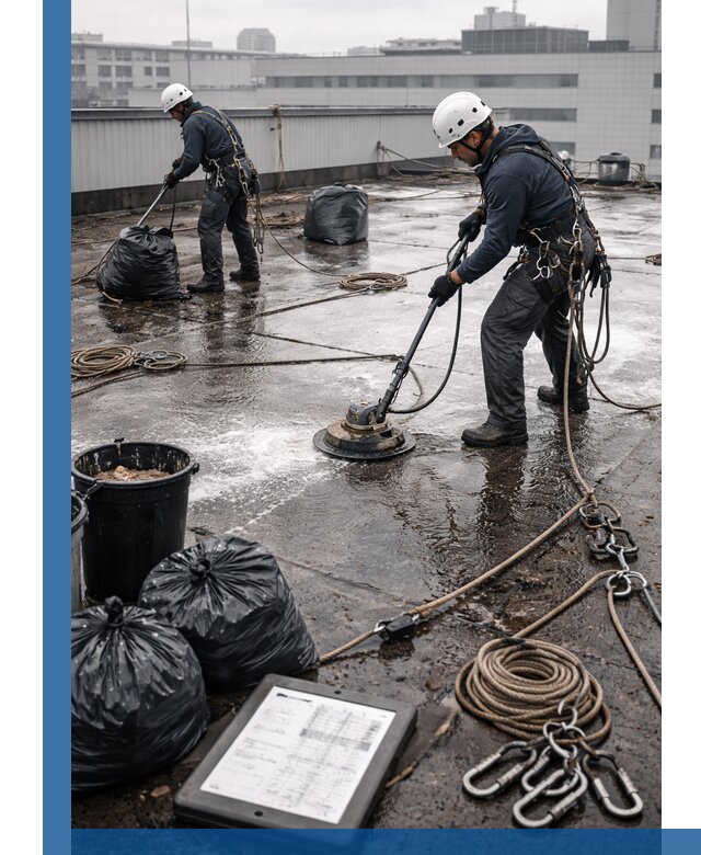 Плановая очистка кровли по графику в Чехове для безопасности