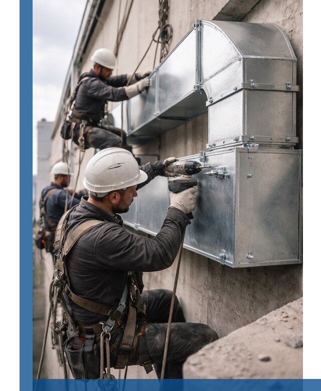 Профессиональный монтаж вентиляционных коробов в Чехове под ключ