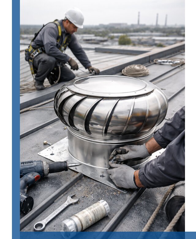 Установка дефлекторов на кровле в Чехове профессионально