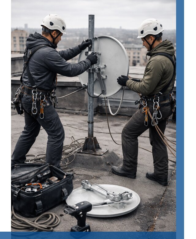 Демонтаж антенн на крыше в Чехове от 4575 р. | ВЫСОТНИК-Чхв