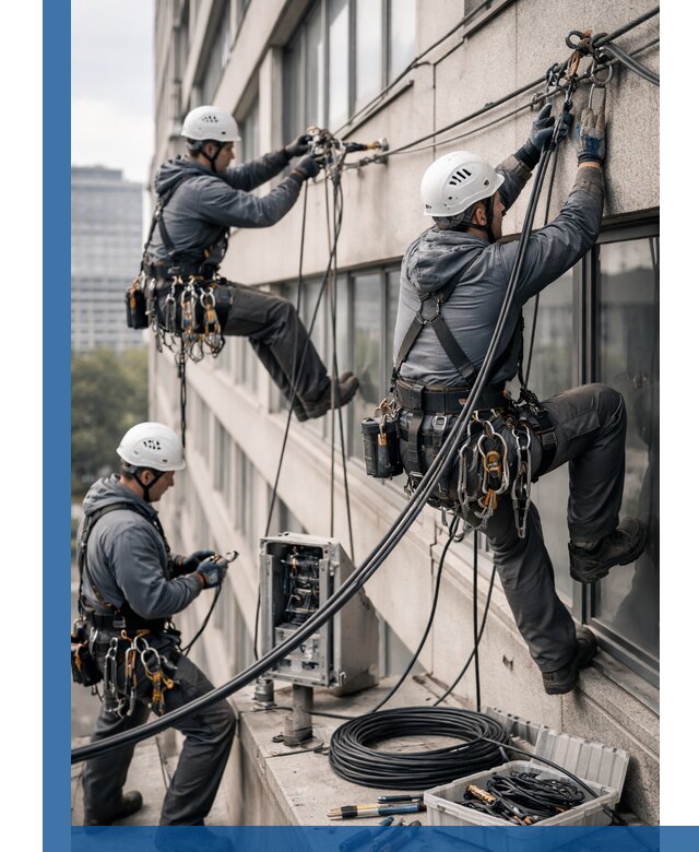 Прокладка оптоволоконного кабеля в Чехове под ключ с тестированием