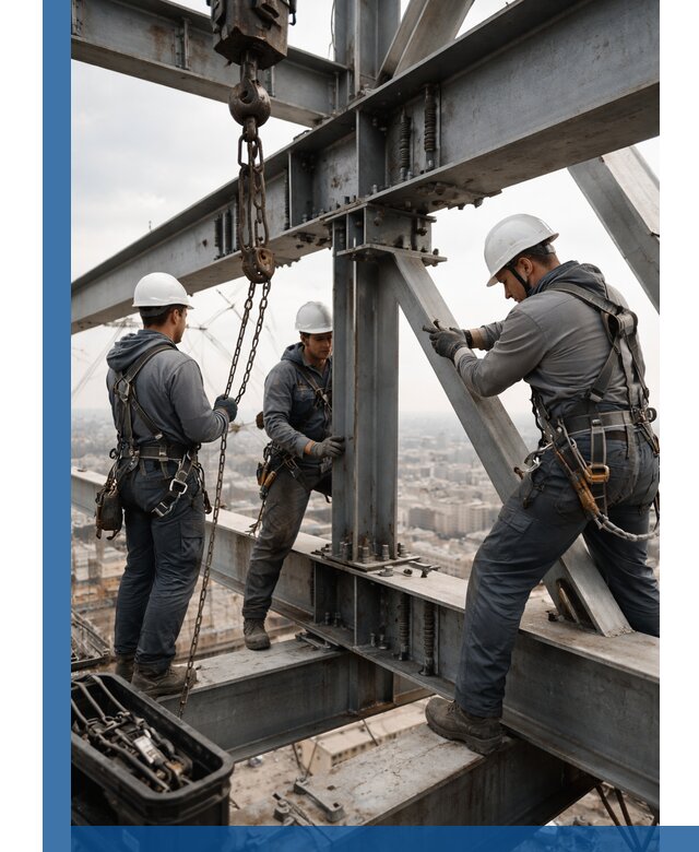 Профессиональный монтаж металлоконструкций на высоте в Чехове