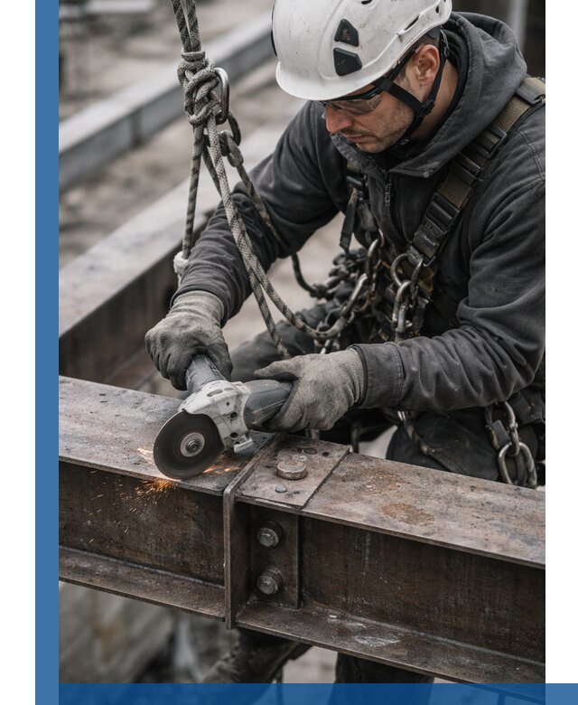 Резка металла на высоте в Чехове для зданий и конструкций