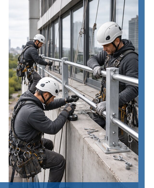 Монтаж ограждений на высоте в Чехове, от 1220 р. | ВЫСОТНИК-Чхв