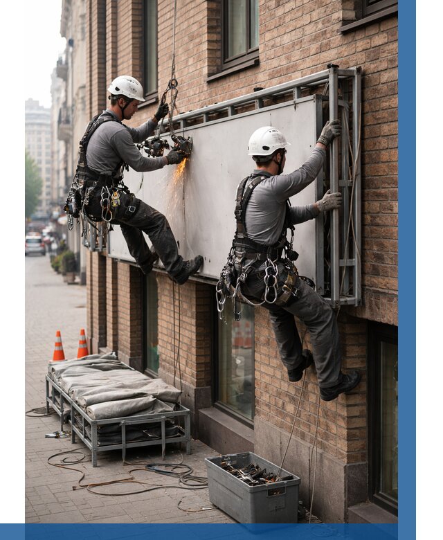 Демонтаж рекламной вывески в Чехове от 6609 р. | ВЫСОТНИК-Чхв