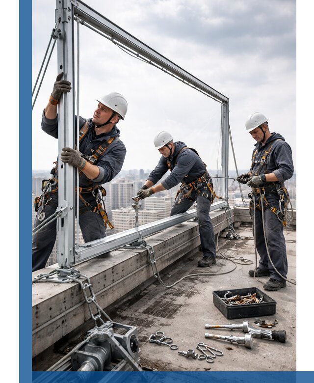 Монтаж крышных рекламных конструкций под ключ в Чехове