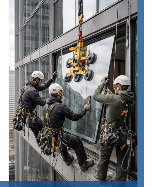 Фасадное остекление зданий под ключ в Чехове от 10167 р. | ВЫСОТНИК-Чхв