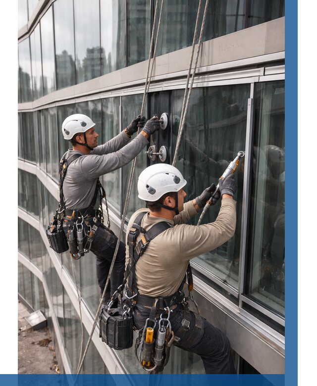 Радиусное остекление фасада в Чехове от 12200 р. | ВЫСОТНИК-Чхв