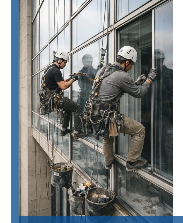 Ремонт витражных конструкций и фасадного остекления в Чехове