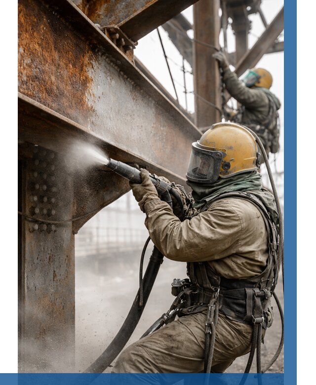 Пескоструйная очистка металлоконструкций в Чехове по 610 р. ВЫСОТНИК-Чхв