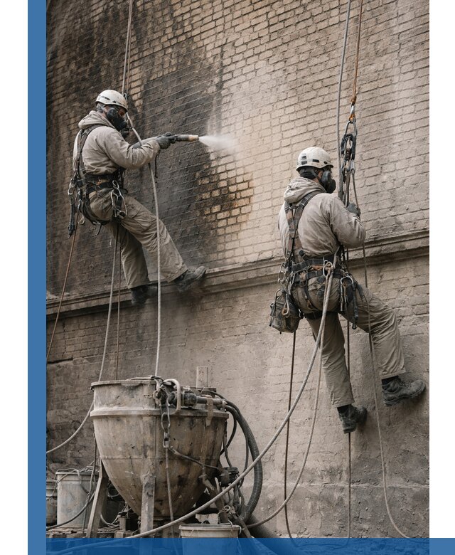 Пескоструйная очистка фасадов в Чехове профессионально