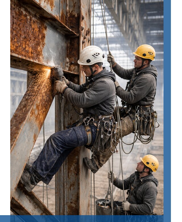 Зачистка металла от ржавчины в Чехове от 356 р. | ВЫСОТНИК-Чхв