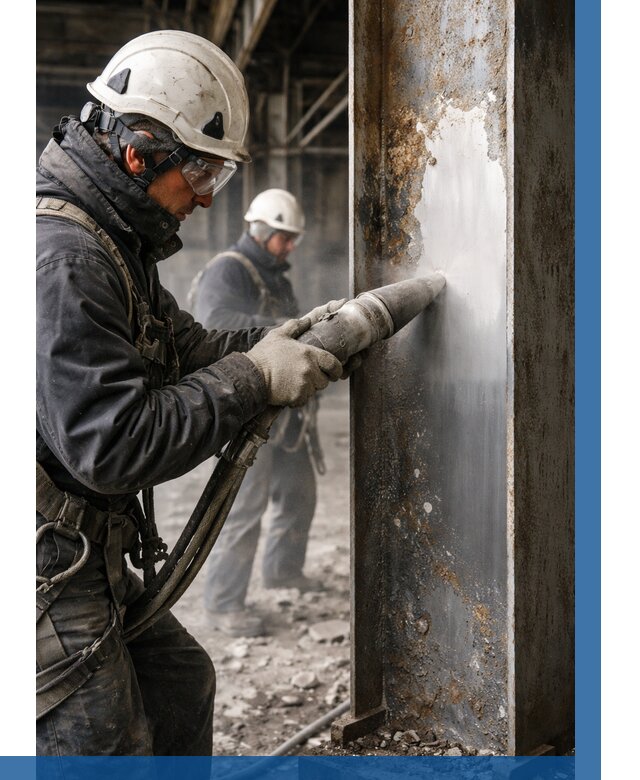 Удаление старой краски с металла в Чехове от 458 р. | ВЫСОТНИК-Чхв