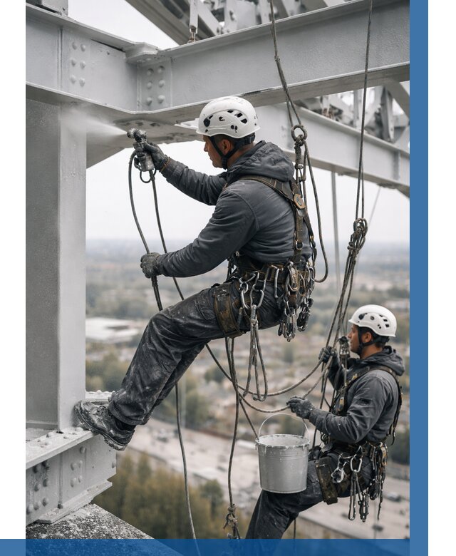 Покраска металлоконструкций на высоте в Чехове 356 р |ВЫСОТНИК-Чхв