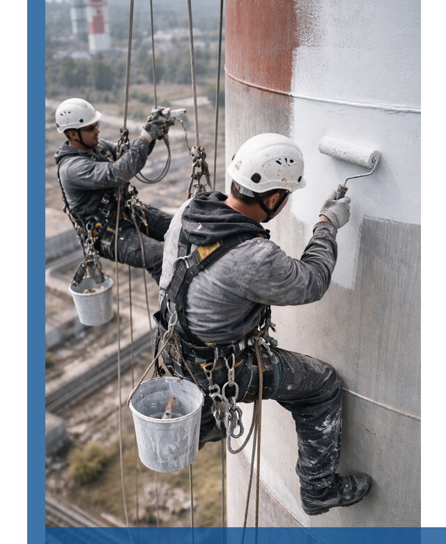 Покраска дымовых труб в Чехове: антикоррозийная защита и восстановление