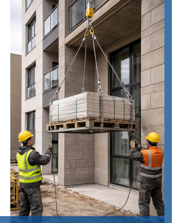 Подъем керамогранита на этаж в Чехове от 3558 р. | ВЫСОТНИК-Чхв