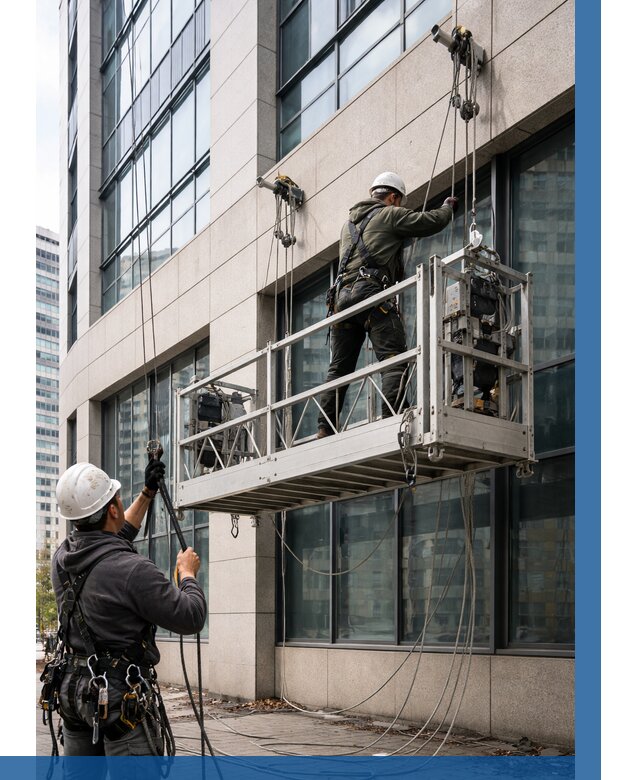 Монтаж и подъем фасадной люльки в Чехове от 12200 р. | ВЫСОТНИК-Чхв