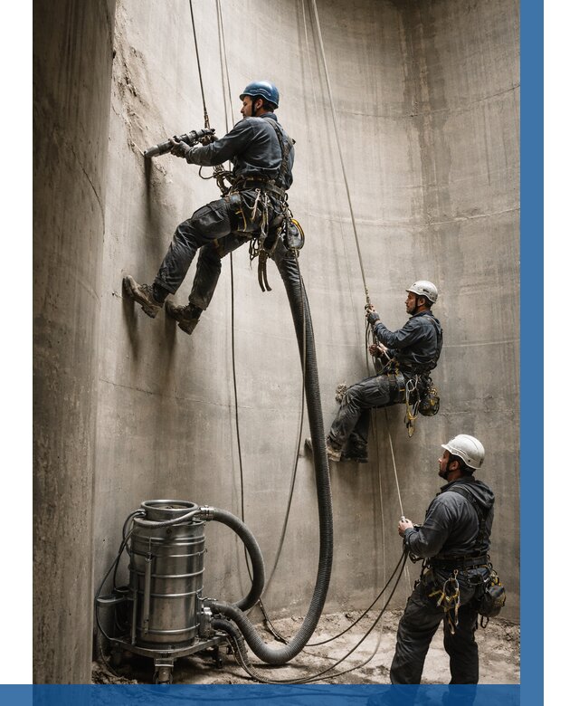 Зачистка силосов в Чехове от 4575 р. Договор и смета ВЫСОТНИК-Чхв