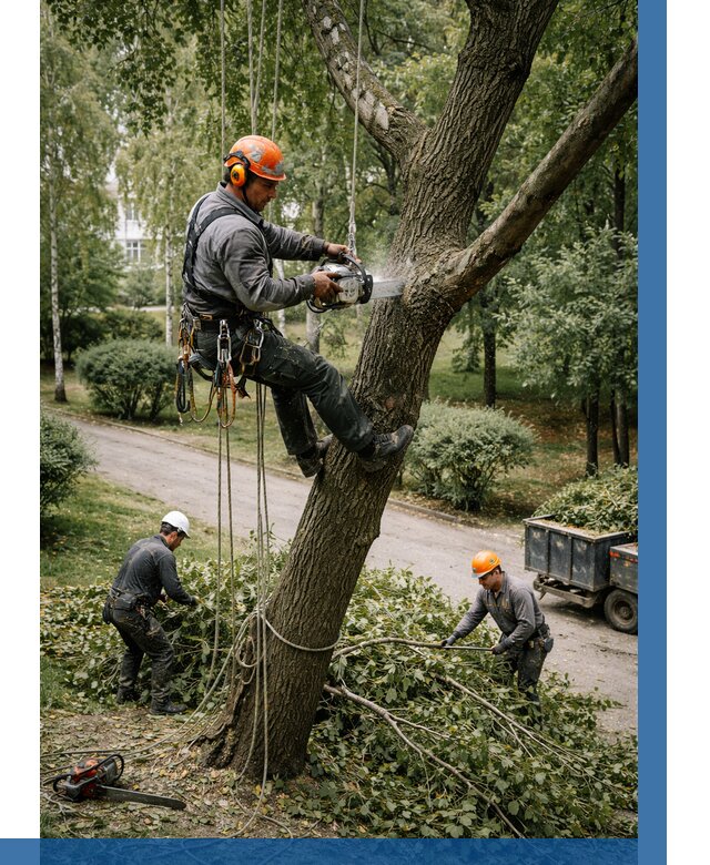 Кронирование деревьев в Чехове от 6609 р. | ВЫСОТНИК-Чхв