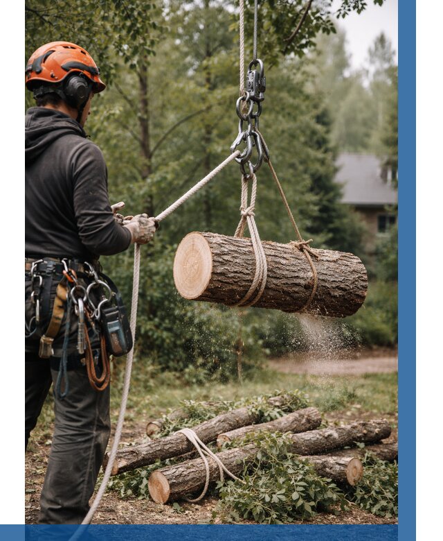 Валка деревьев частями в Чехове от 7625 р. | ВЫСОТНИК-Чхв