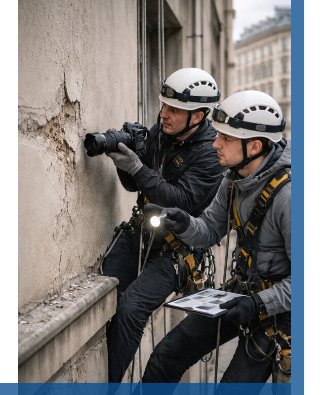 Фотофиксация дефектов фасада в Чехове от 4575 р. | ВЫСОТНИК-Чхв