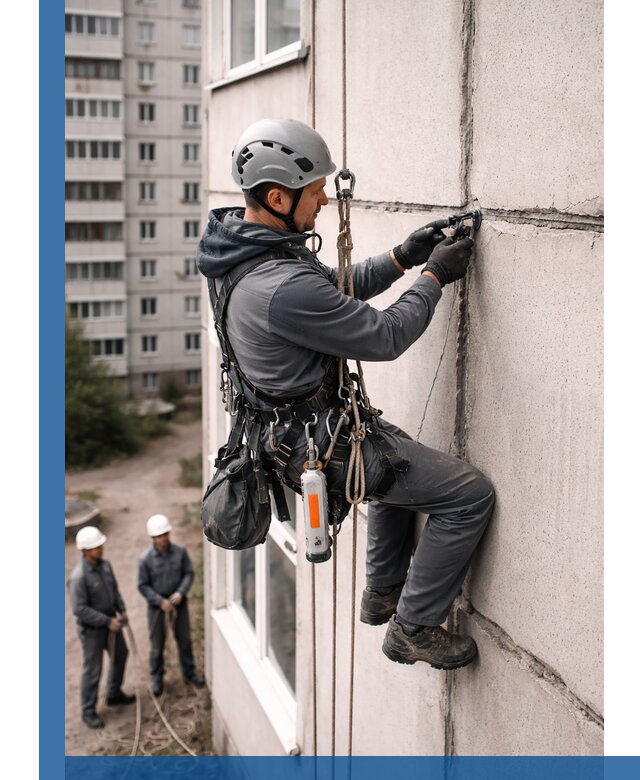 Обследование межпанельных швов и герметизация в Чехове